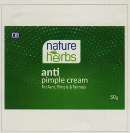 GB NATURE HERBS ANTI PIMPLE CREAM (and logo) trademark logo
