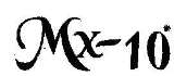 MX - 10 (and logo) trademark logo