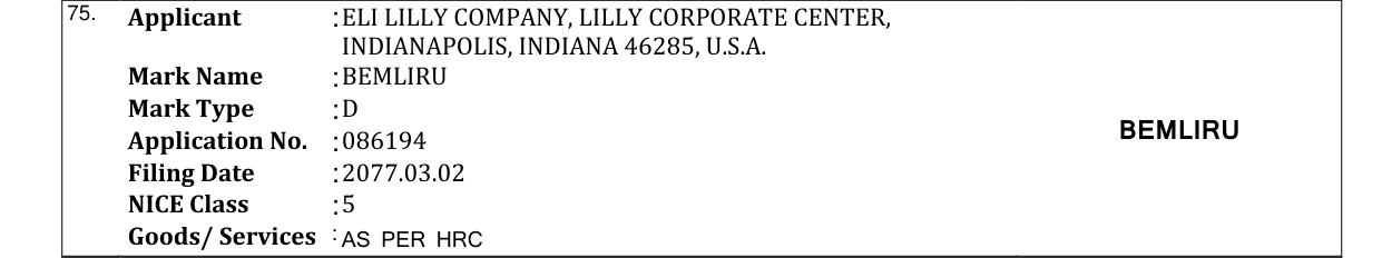 Original bulletin entry for PHYSIOGEL