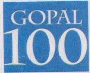 GOPAL 100 (FIGURATIVE) (and logo) trademark logo