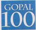 GOPAL 100 (FIGURATIVE) (and logo) trademark logo