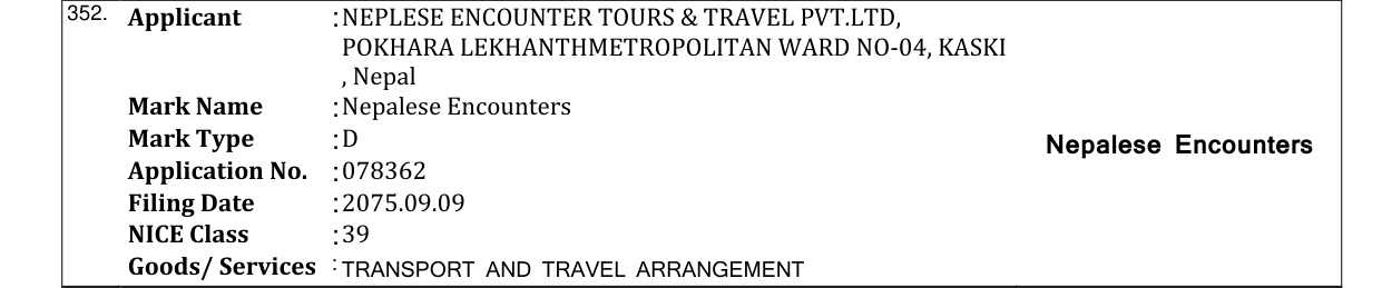 Original bulletin entry for Nepalese Encounters