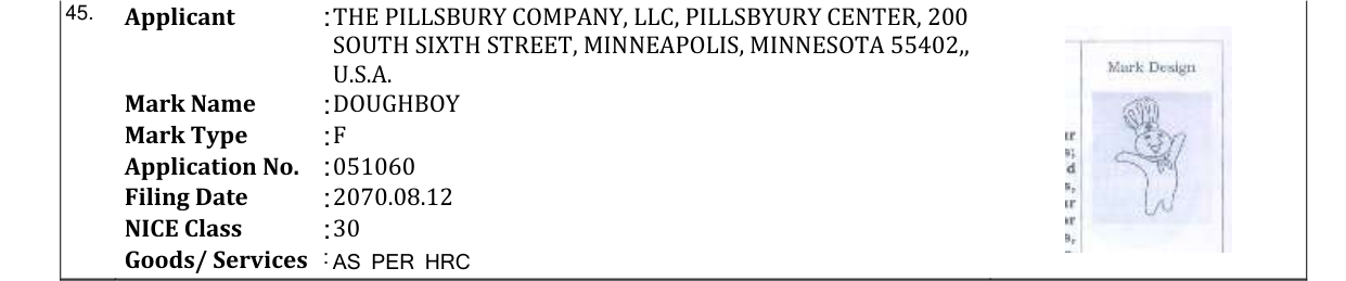 Original bulletin entry for DOUGHBOY