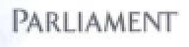 PARLIAMENT trademark logo