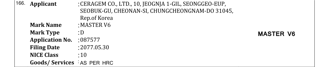 Original bulletin entry for VOGMASK