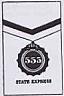 STATE EXPRESS 555 WITH MEDALLION & CHEVRON DESIGN [STATE EXPRESS] (LABEL) (1974) (and logo) trademark logo