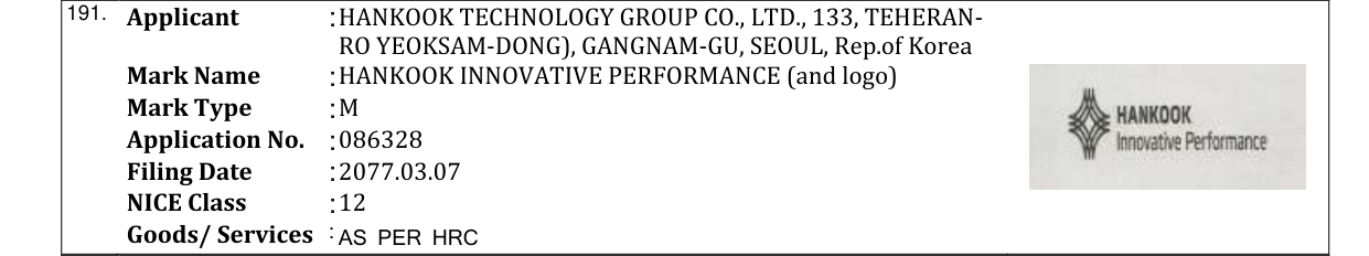 Original bulletin entry for BKT