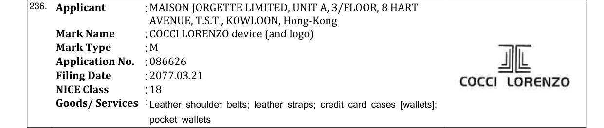 Original bulletin entry for PEACOCK (and logo)