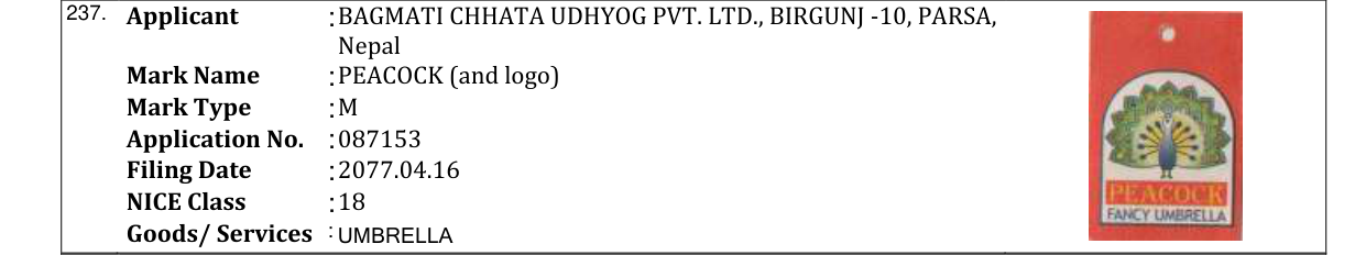 Original bulletin entry for DAESUNG (and logo)