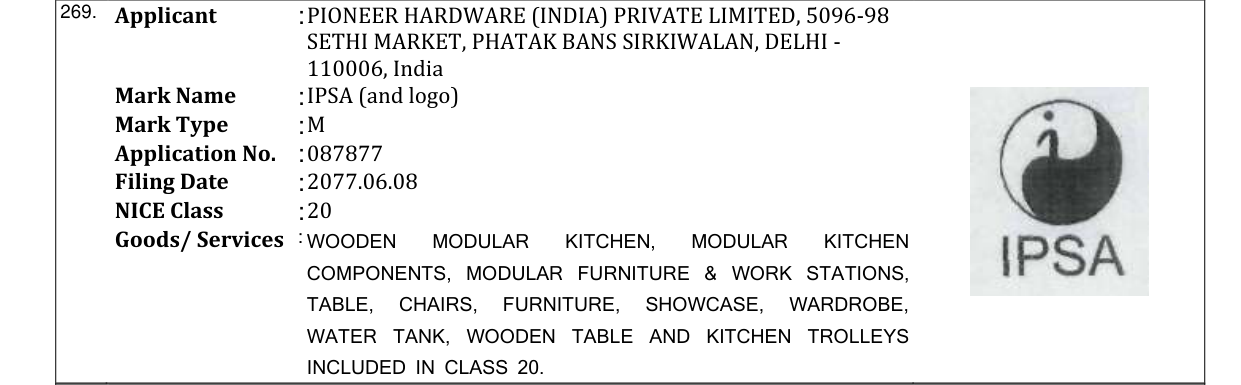 Original bulletin entry for AAYUSH (and logo)