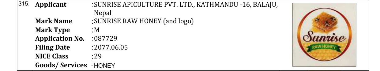 Original bulletin entry for DHARA HEALTH (and logo)