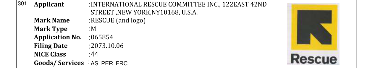 Original bulletin entry for RESCUE (and logo)