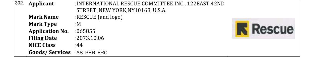 Original bulletin entry for RESCUE (and logo)