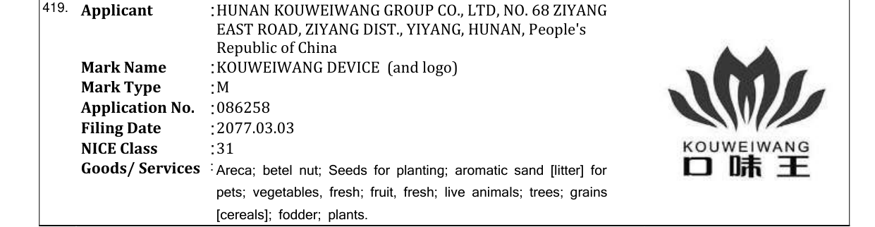 Original bulletin entry for ZOOPY (and logo)