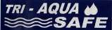 TRI-AQUA PURE & SAFE (and logo) trademark logo