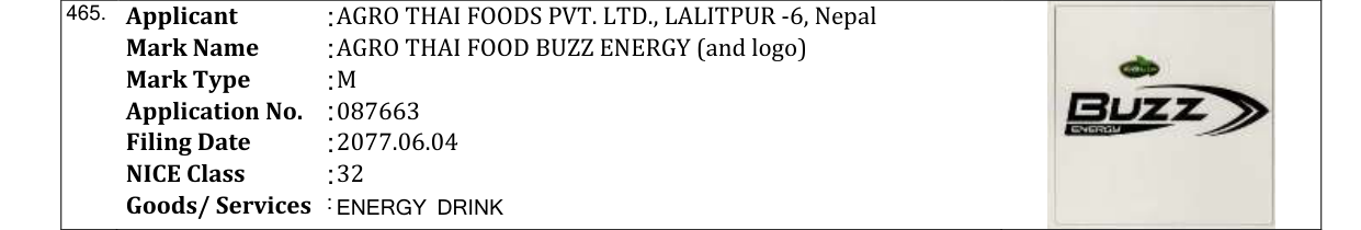 Original bulletin entry for MIGHTY RAIN