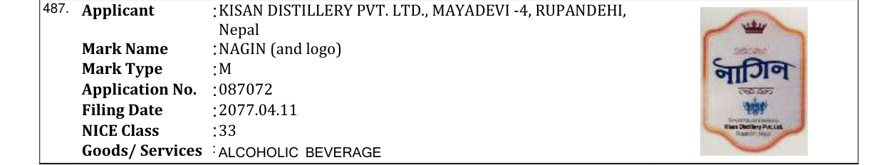 Original bulletin entry for Gagan (and logo)