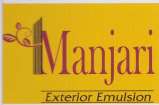 MANJARI EXTERIOR EMULSION (and logo) trademark logo