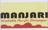 MANJARI WASHABLE ACRYLIC DISTEMPER (and logo) trademark logo