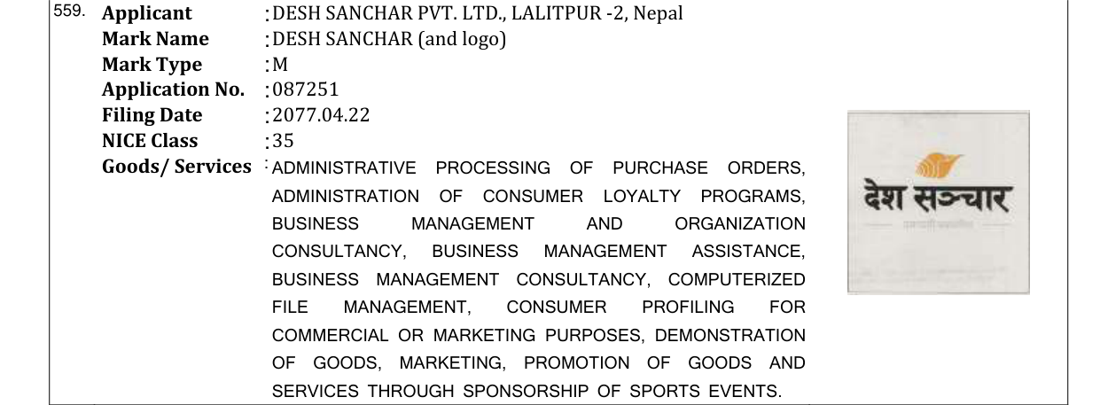 Original bulletin entry for CURA HEALTH (and logo)