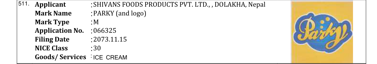 Original bulletin entry for PARKY (and logo)