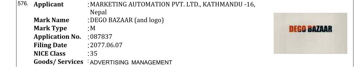 Original bulletin entry for VEOCEL