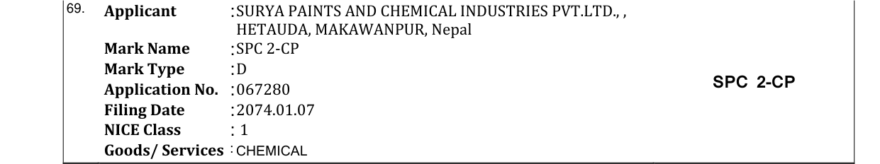 Original bulletin entry for SPC 2-CP