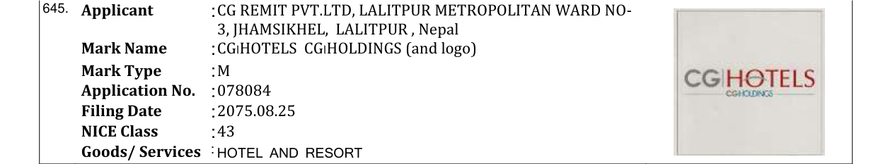 Original bulletin entry for RODHI BAR