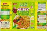 123 CHEESY VEG (and logo) trademark logo