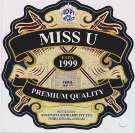 MISS U (and logo) trademark logo