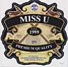 MISS U (and logo) trademark logo
