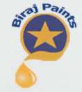 BIRAJ PAINTS (and logo) trademark logo