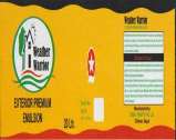 WEATHER WARRIOR EXTERIOR PREMIUM EMULSION (and logo) trademark logo
