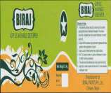 BIRAJ ACRYLIC WASHABLE DISTEMPER (and logo) trademark logo