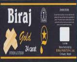 BIRAJ GOLD 24 CARAT (and logo) trademark logo