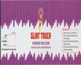 GLINT TOUCH INTERIOR EMULSION (and logo) trademark logo