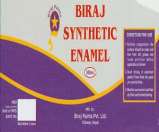 BIRAJ SYNTHETIC ENAMEL (and logo) trademark logo