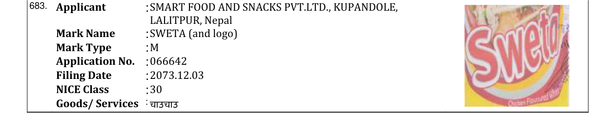 Original bulletin entry for SWETA (and logo)