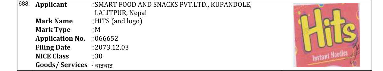 Original bulletin entry for HITS (and logo)