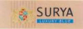 SURYA LUXURY BLUE (and logo) trademark logo