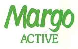 MARGO ACTIVE (and logo) trademark logo