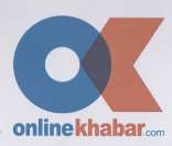ONLINEKHABAR.COM (and logo) trademark logo