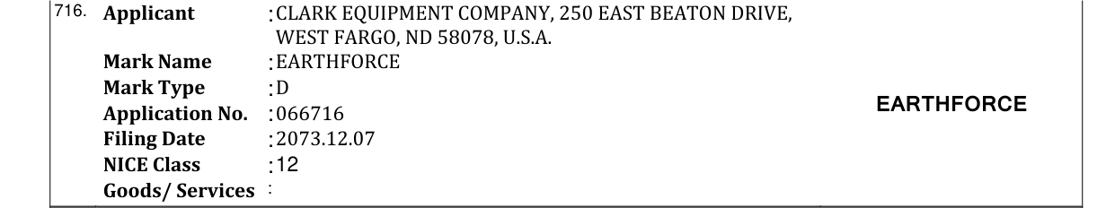 Original bulletin entry for EARTHFORCE