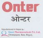ONTER (and logo) trademark logo