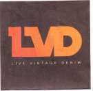 LVD LIVE VENTAGE DENIM (and logo) trademark logo
