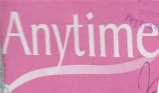 ANYTIME (and logo) trademark logo