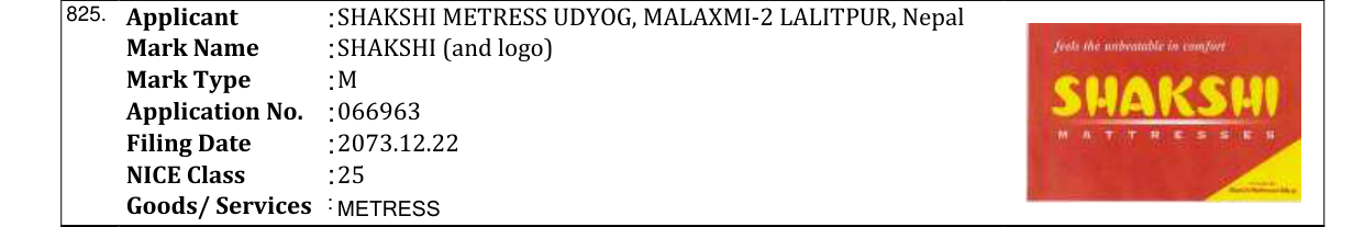 Original bulletin entry for SHAKSHI (and logo)