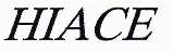 HIACE (and logo) trademark logo