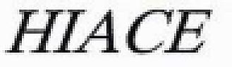HIACE (and logo) trademark logo