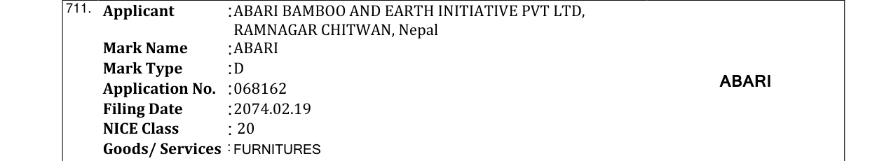 Original bulletin entry for ABARI